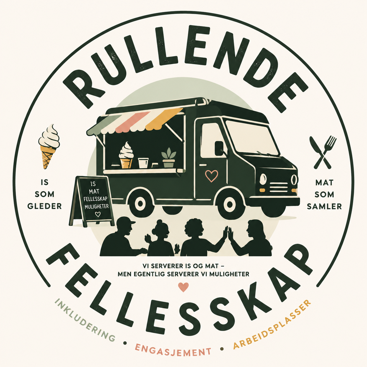 Rullende Fellesskap-logoen